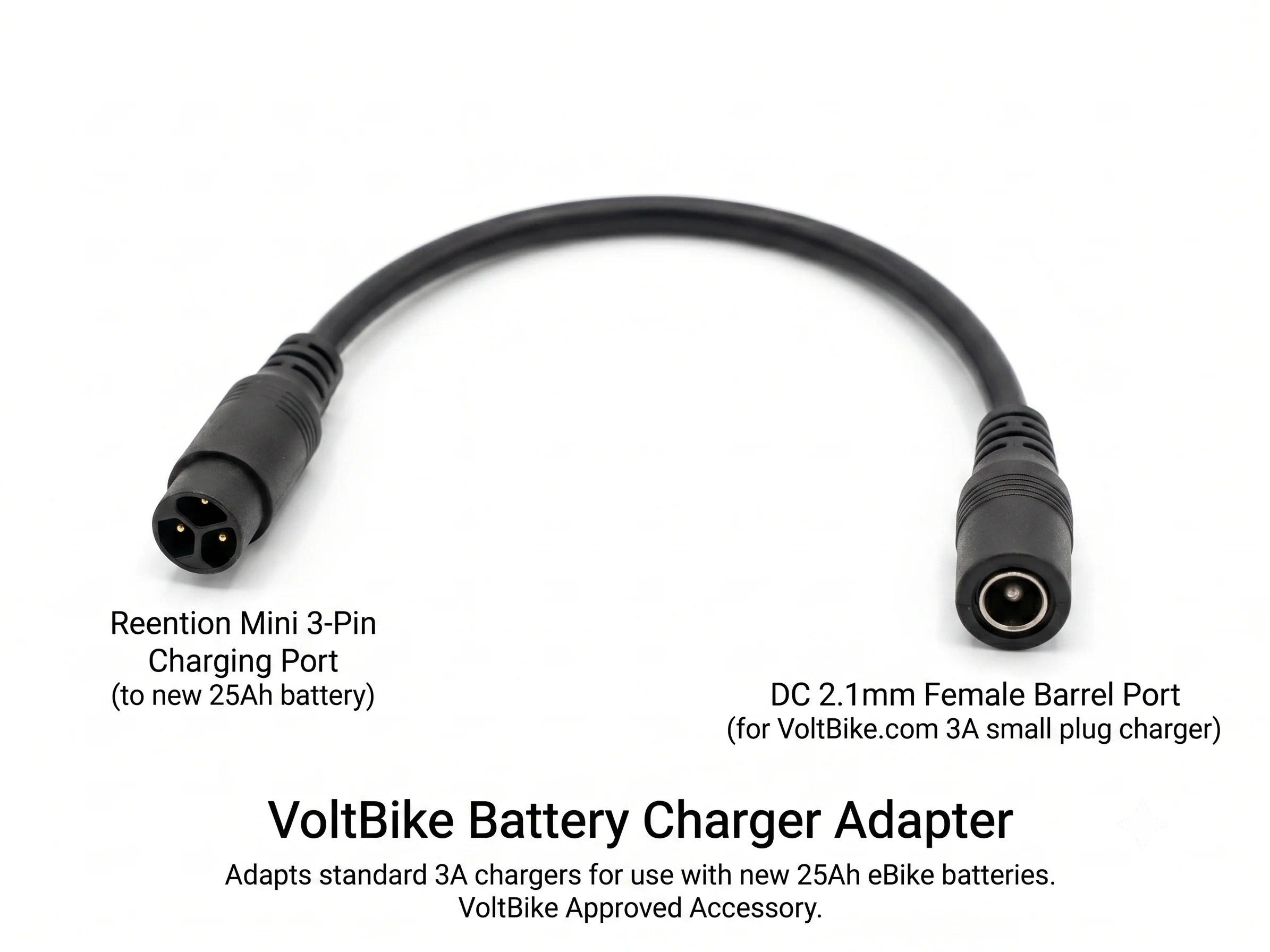 Charger Converter Cable ( DC 2.1 Barrel Plug to Mini 3-Pin )