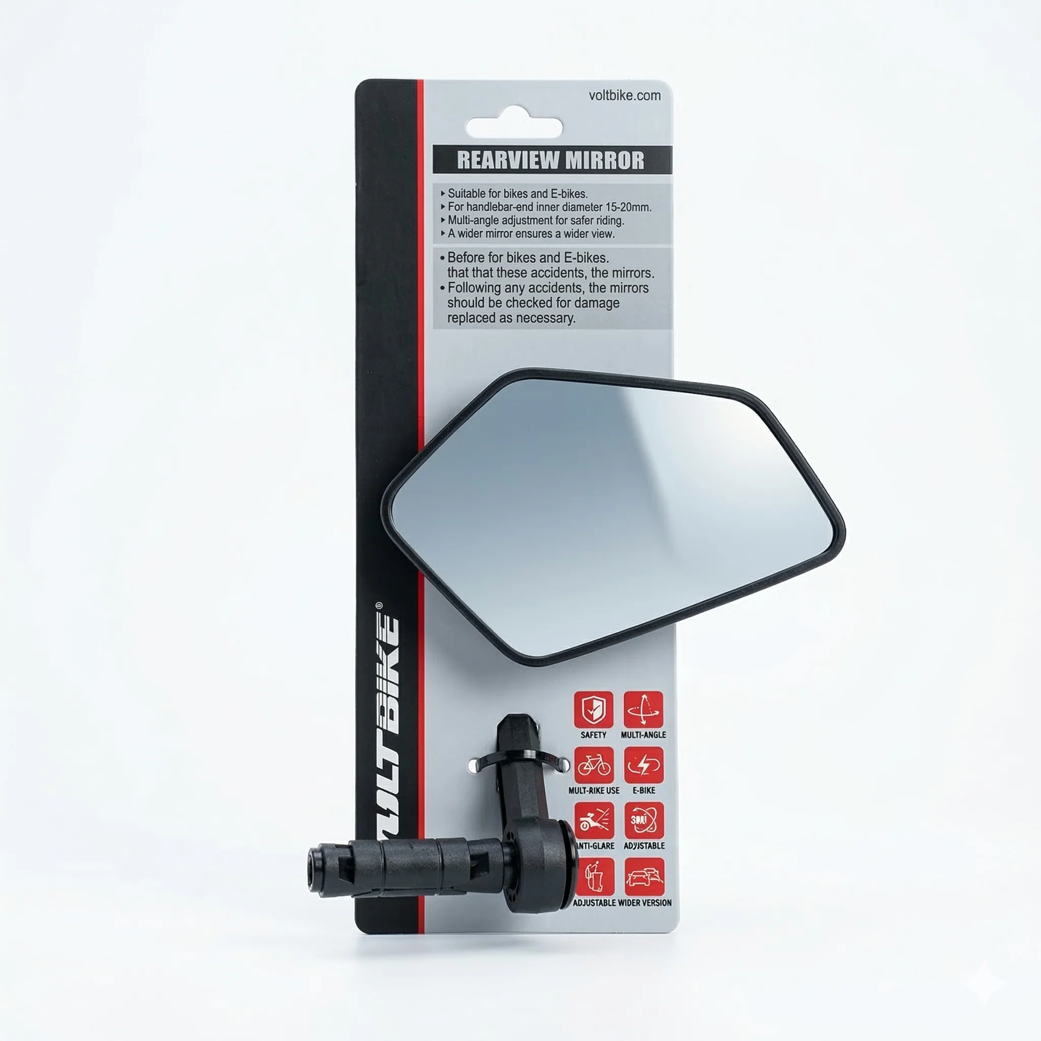 Dual-Side Internal Wedge Mirror